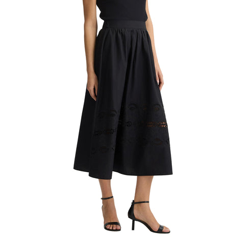 Liu Jo Gonna midi Gonna Donna in cotone con ricami 40 - Francavilla Moda